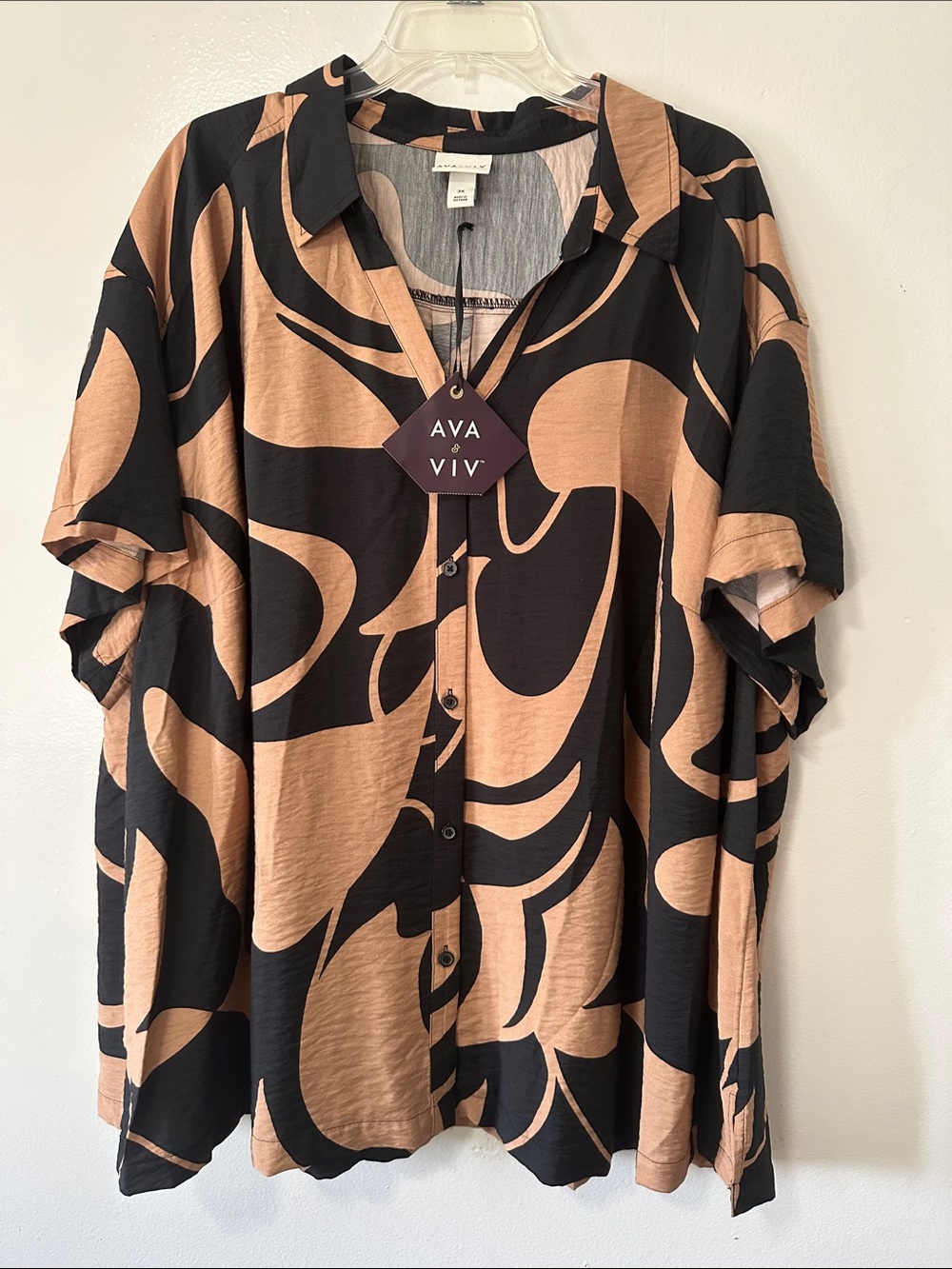 Ava & Viv Short-Sleeve Button-Up Shirt